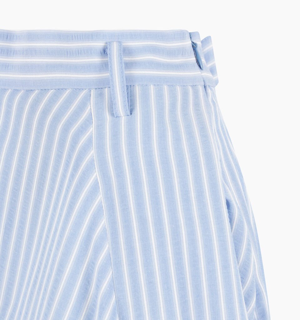 Light blue striped maxi skirt - null - Light Blue | Sisley K image number 3